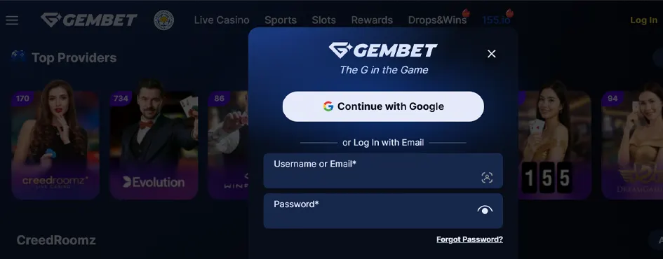 How to Register a GemBet Account
