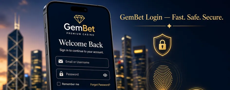 GemBet Registration on Mobile